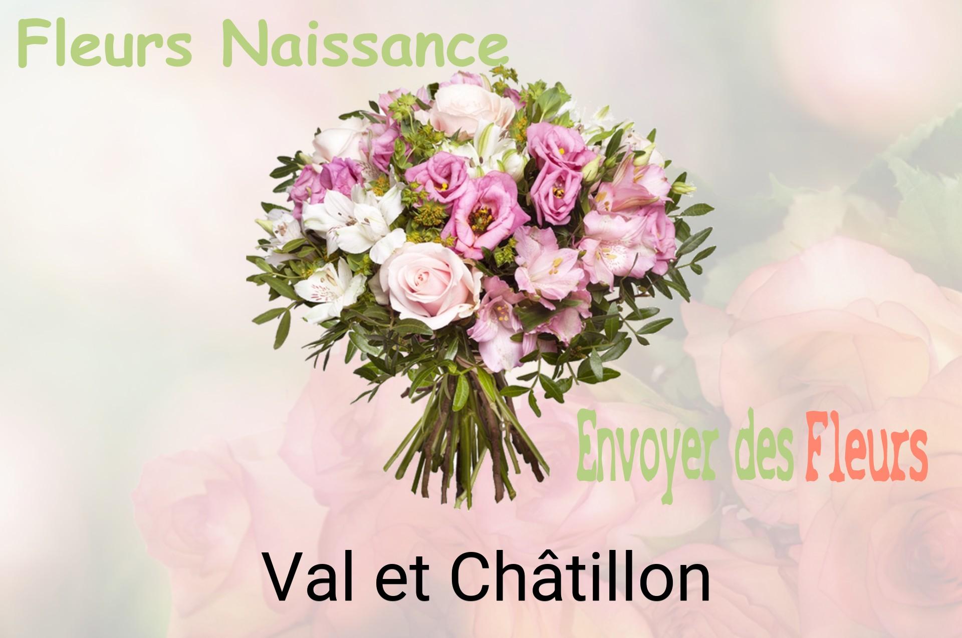 Bouquet de fleurs de naissance livré à Val-et-Châtillon