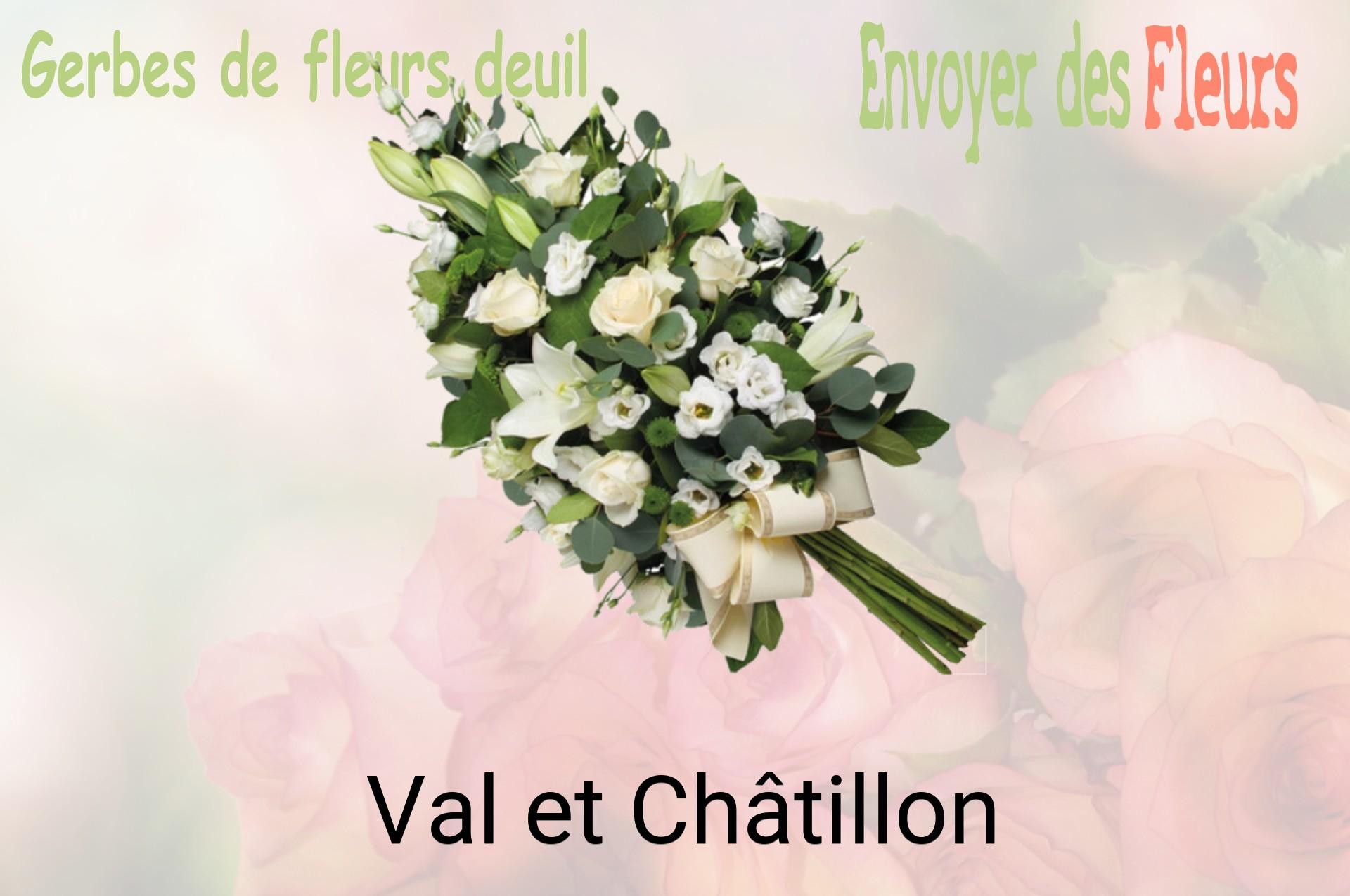 Gerbe de fleurs de deuil livrée à Val-et-Châtillon
